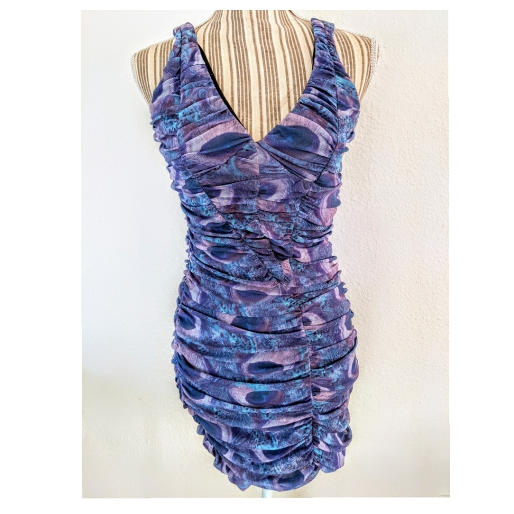 Bebe - stunning rouched bodycon dress